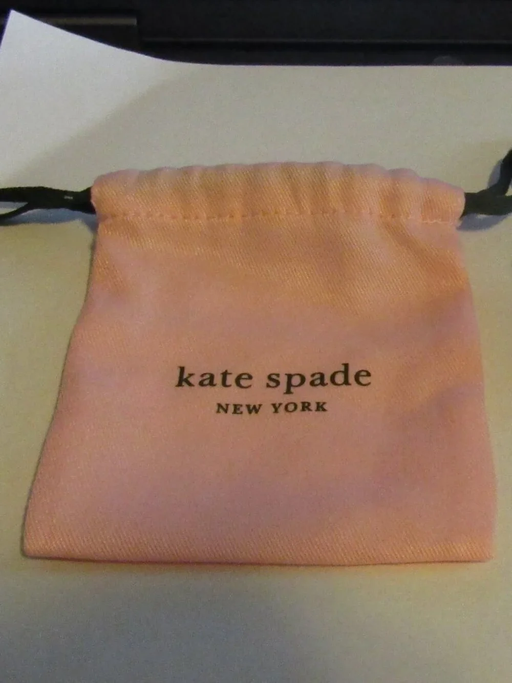 KATE SPADE Girly Pink Blush Stud Pierced Earrings NEVER WORN Cubic Zirconia